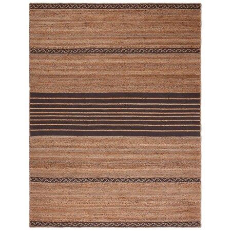 Safavieh 3 x 5 ft. Natural Fiber Global Rectangle Hand Loomed Rug Natural & Brown NFB262T-3